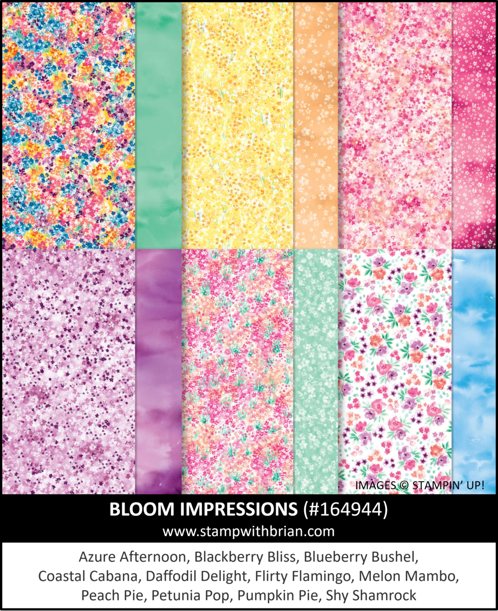 Bloom Impressions Designer Series Paper, Stampin Up! 164944
