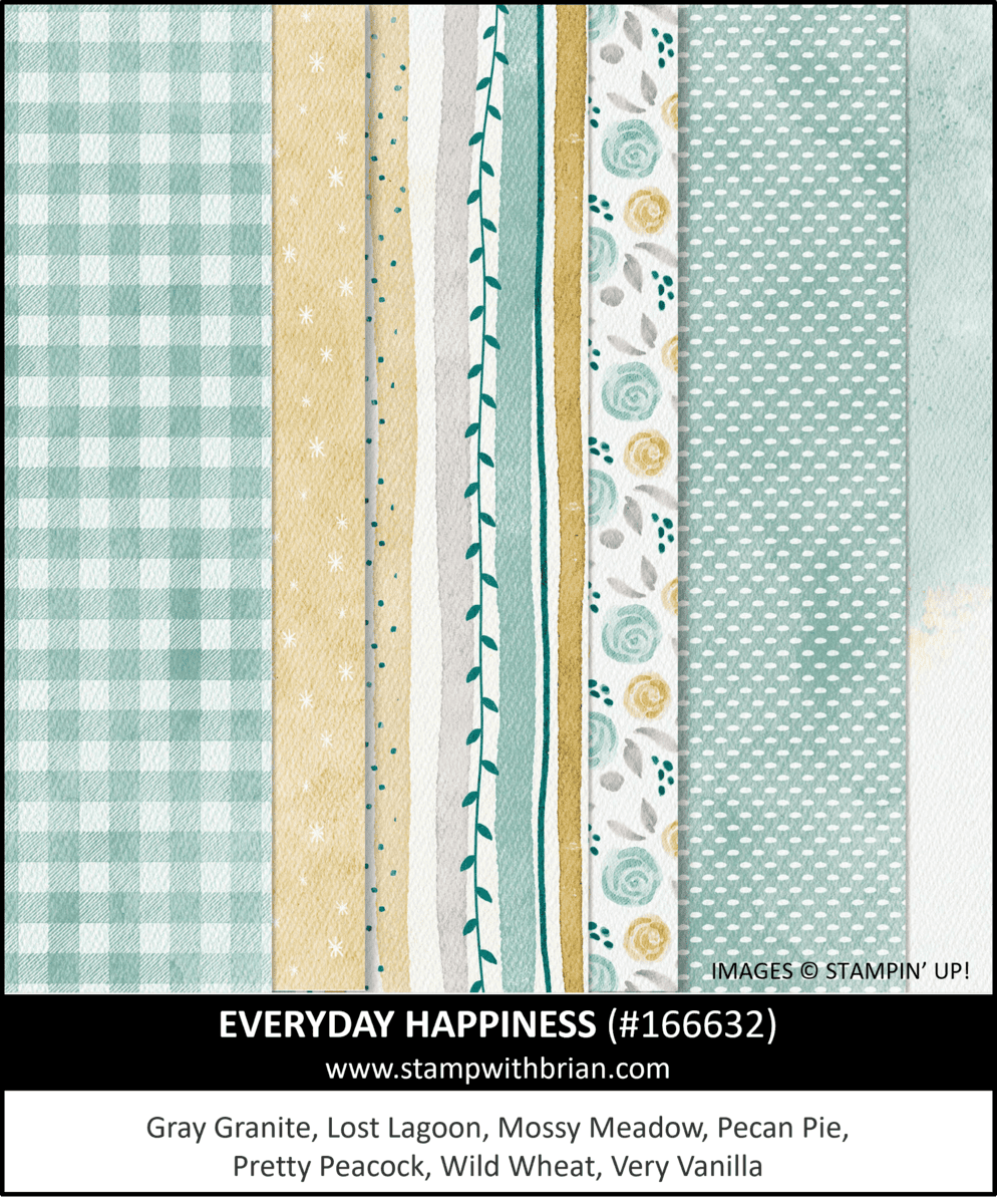 Everyday Happiness Designer Series Paper, Stampin Up! 166632