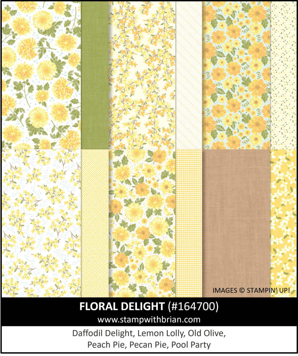 Floral Delight Designer Series Paper, Stampin Up! 164700