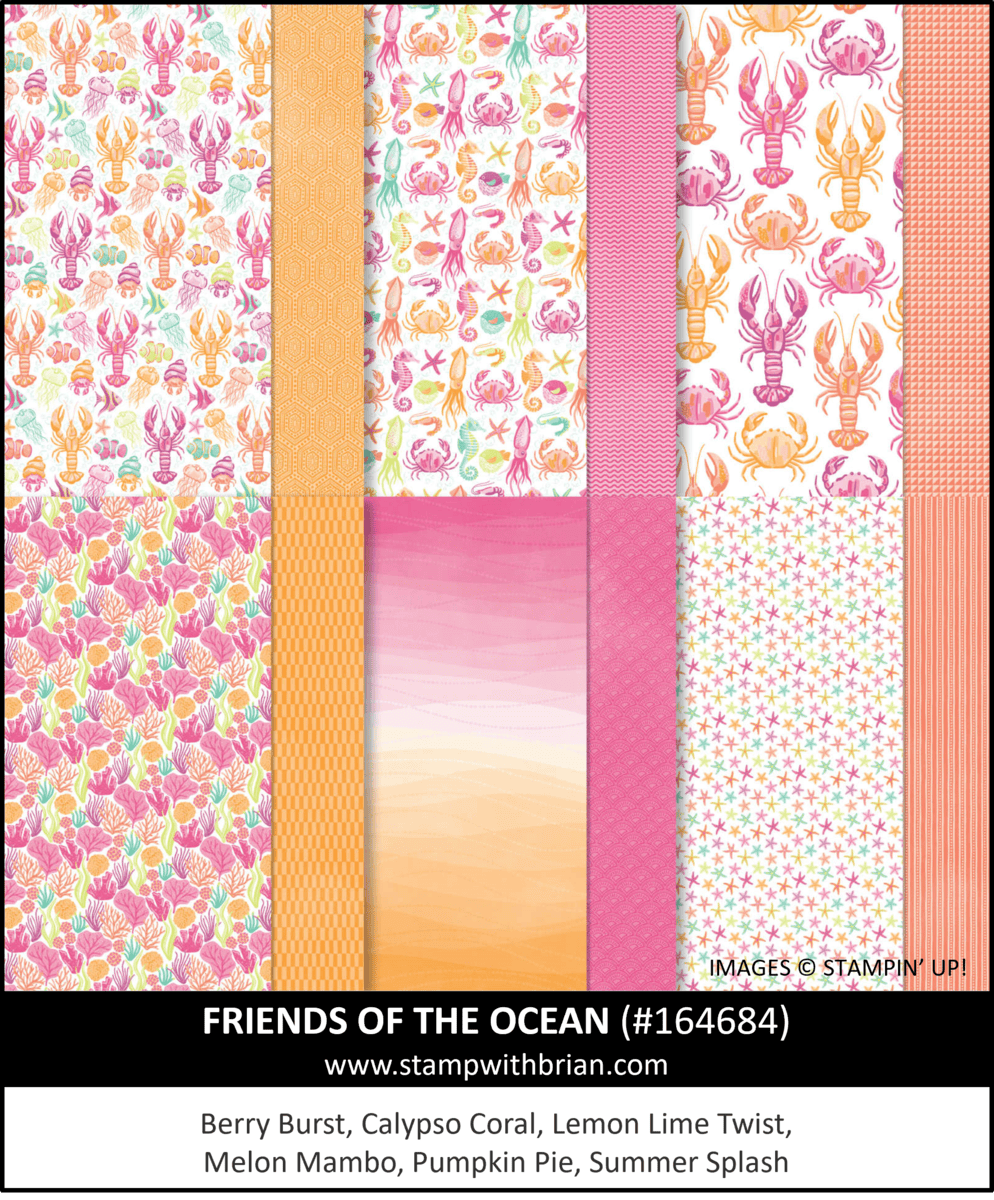 Friends of the Ocean Designer Series Paper, Stampin Up! 164684