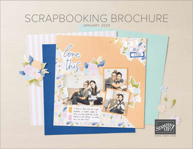 January 2025 Scrapbooking Brochure, Stampin Up!