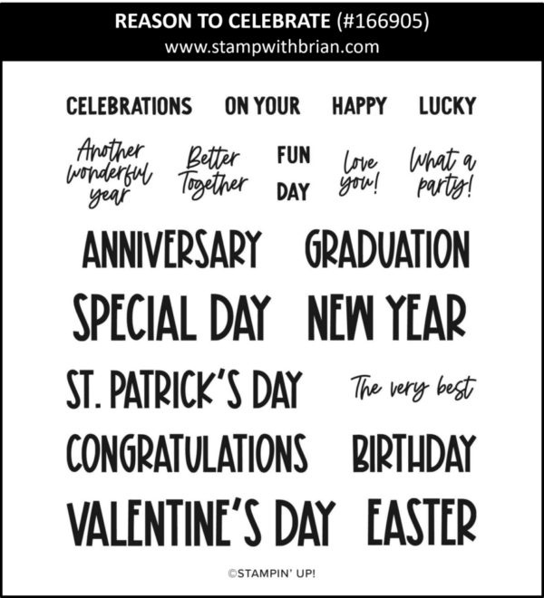 Reason to Celebrate, Stampin' Up!, 166905