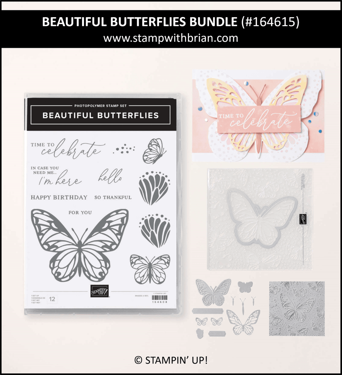 Beautiful Butterflies Bundle, Stampin' Up! 164615