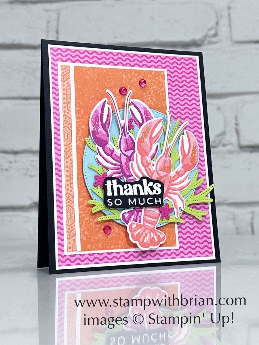 Ocean Friends, Stampin' Up!, Brian King, thank you card