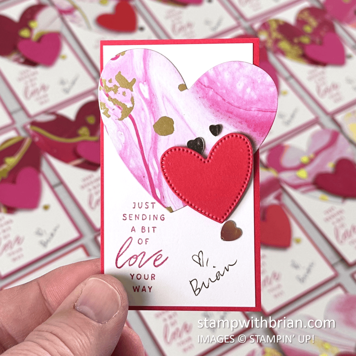 Just Sending a Bit of Love Your Way – STAMP WITH BRIAN