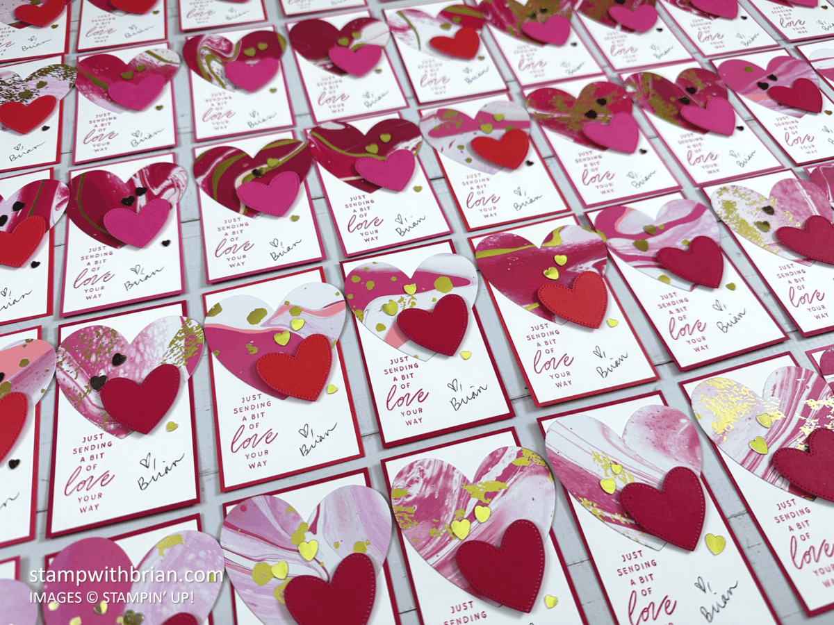Sweet Valentines with Hearts of Elegance Dies, Marbled Elegance Specialty Paper and the Lovely & Sweet stamp set, Stampin' Up!, Brian King Sweet Valentines with Hearts of Elegance Dies, Marbled Elegance Specialty Paper and the Lovely & Sweet stamp set, Stampin' Up!, Brian King