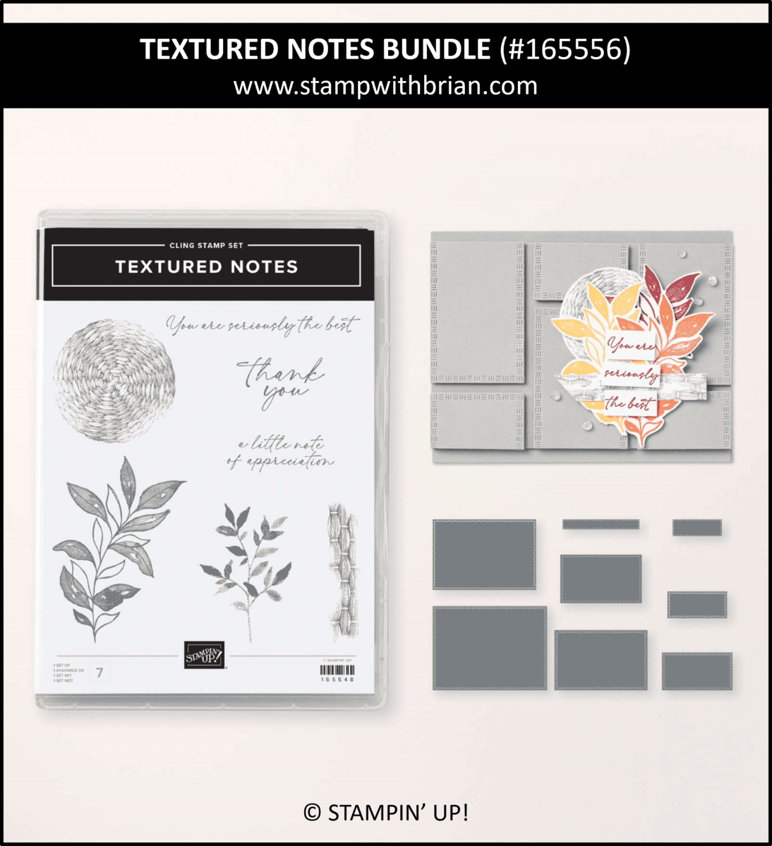 Textured Notes Bundle, Stampin' Up! 165556