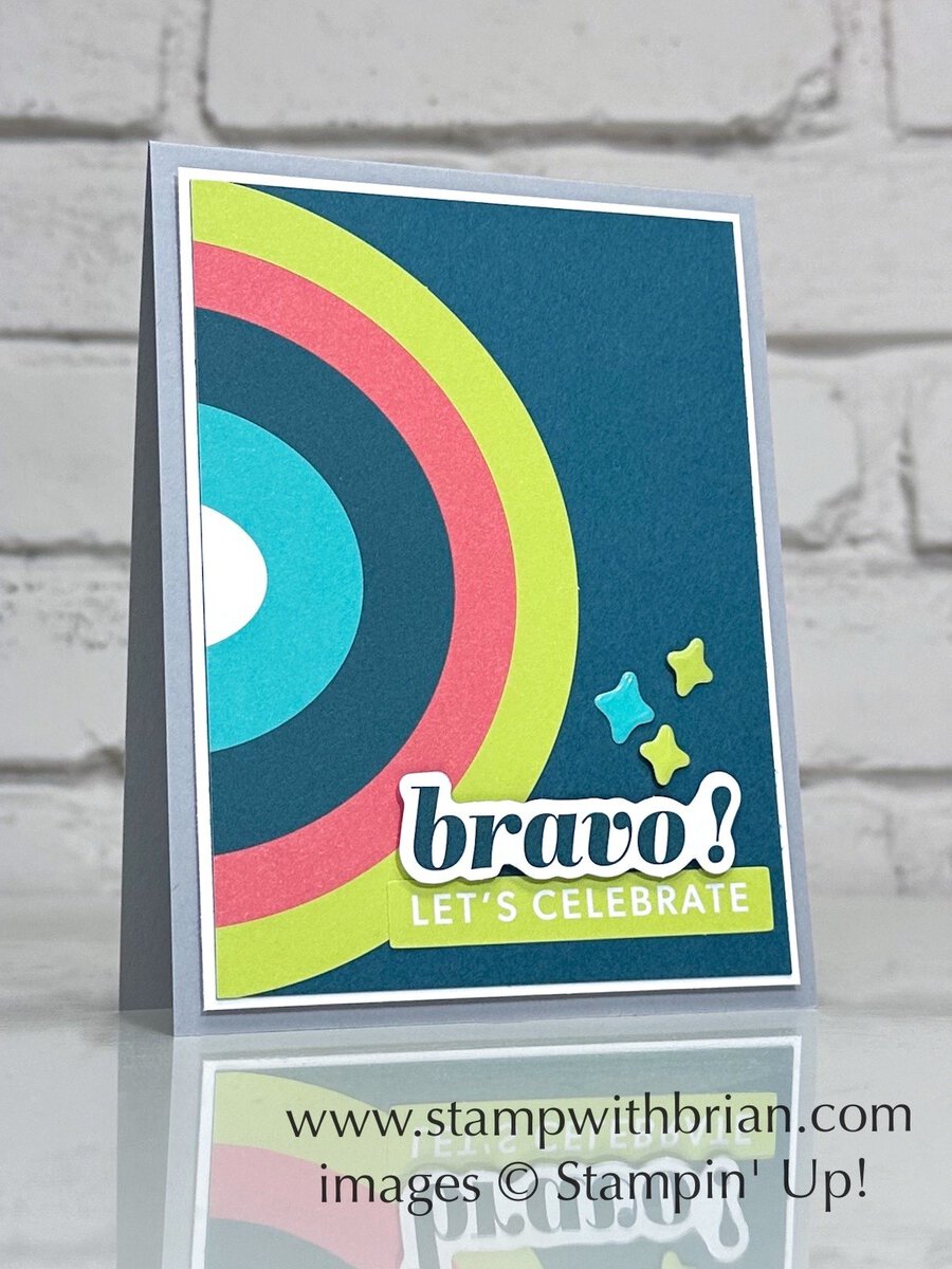 card made with the Rainbow Celebration Kit, Stampin' Up!, Brian King, FMS674 card made with the Rainbow Celebration Kit, Stampin' Up!, Brian King, FMS674