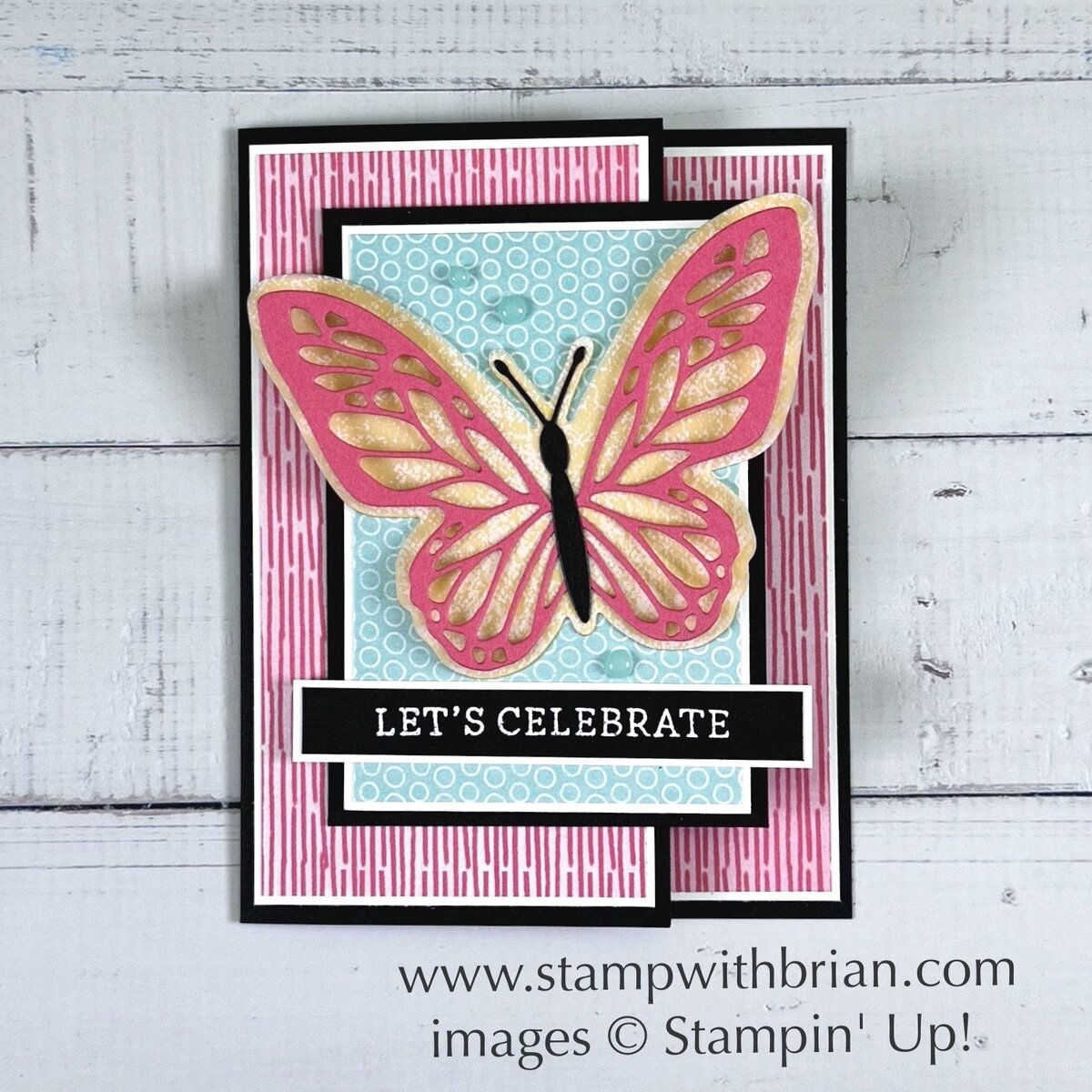 Beautiful Butterflies Bundle, Simply Said, Stampin' Up!, Brian King, congratulations card