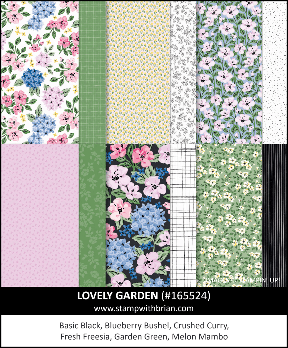 Lovely Garden Designer Series Paper, Stampin' Up!, 165524