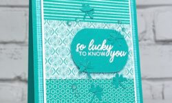 Tags of Thanks, On the Go Dies, Stampin' Up!, Brian King, shamrocks for St Patrick's Day