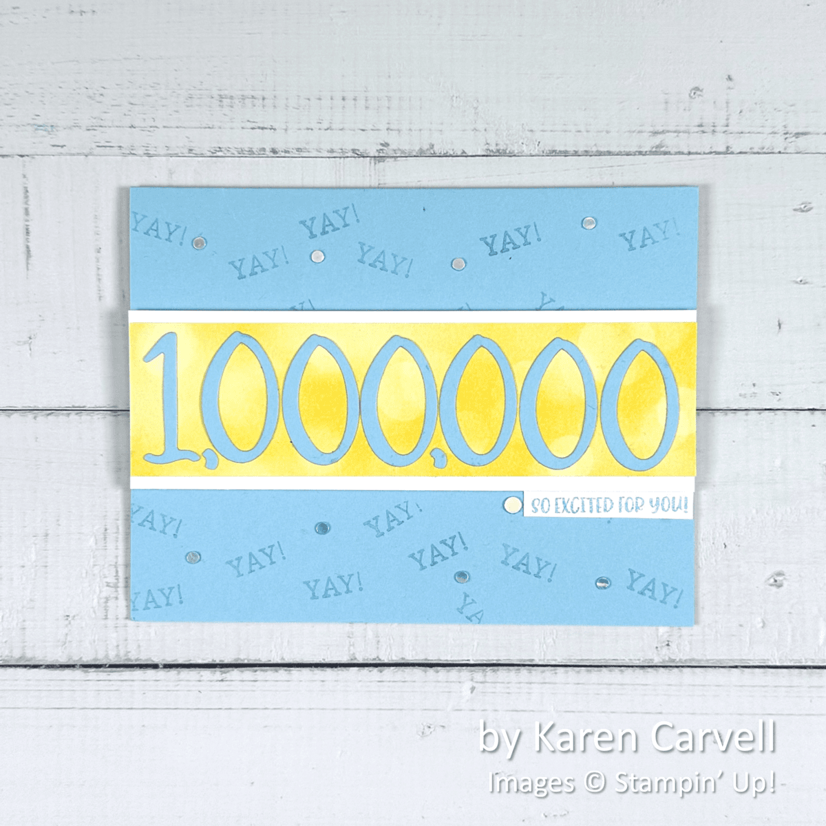 by Karen Carvell, Stampin' Up!, celebration card by Karen Carvell, Stampin' Up!, celebration card