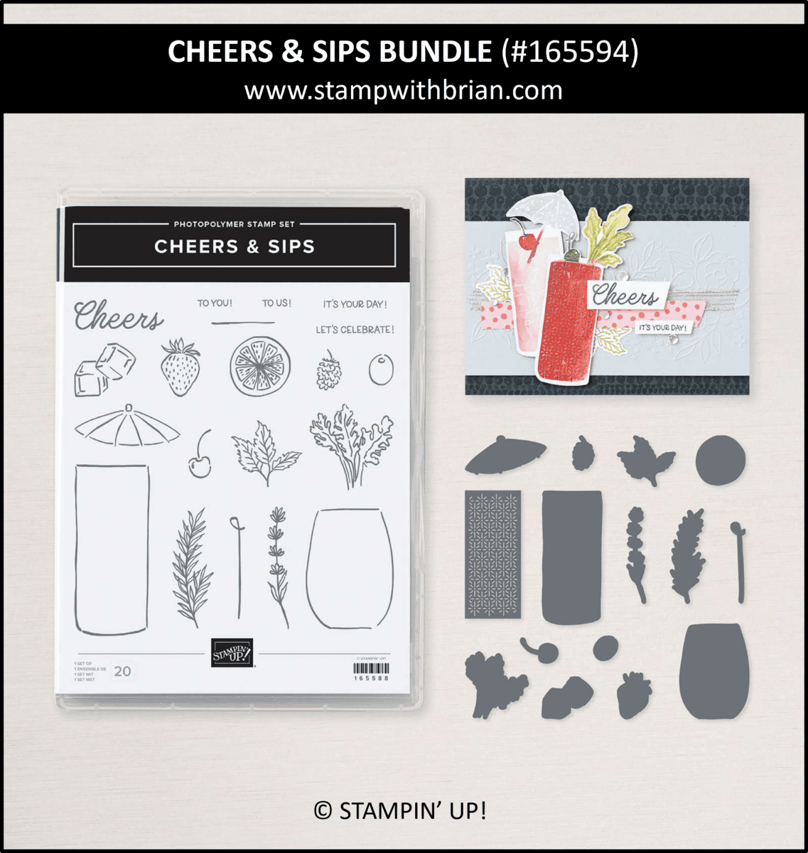 Cheers & Sips Bundle, Stampin' Up!, 165594