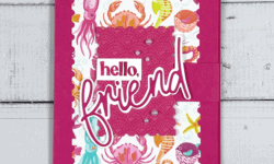 Friends for Life Bundle, Friends of the Ocean Designer Series Paper, Stampin' Up!, Brian King, hinge card 1 of 3