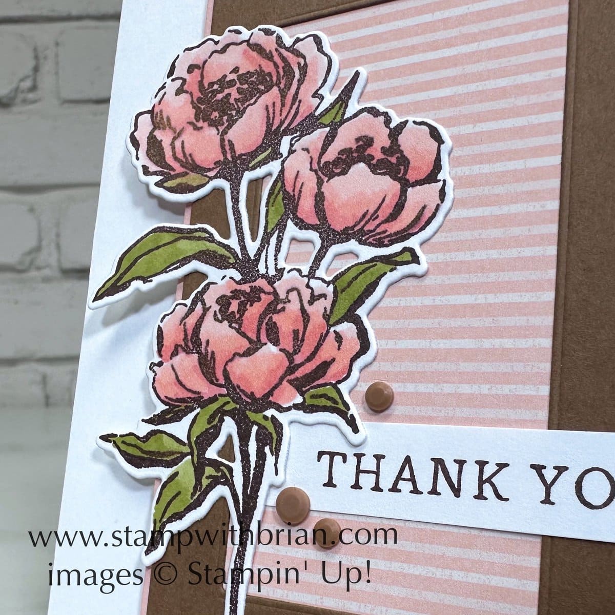 Gallery Blooms Bundle, Stampin' Up!, Brian King, thank you card Gallery Blooms Bundle, Stampin' Up!, Brian King, thank you card