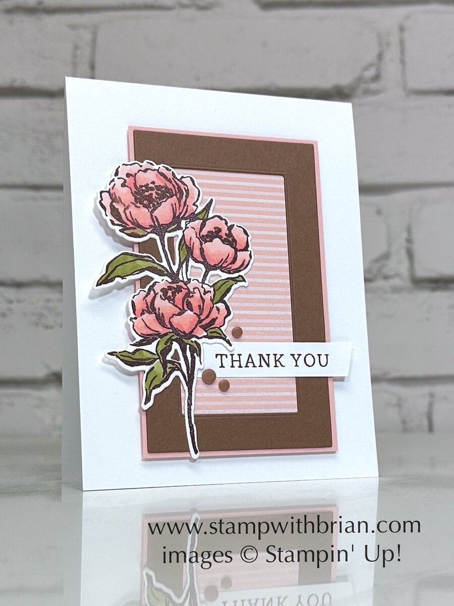 Gallery Blooms Bundle, Stampin' Up!, Brian King, thank you card
