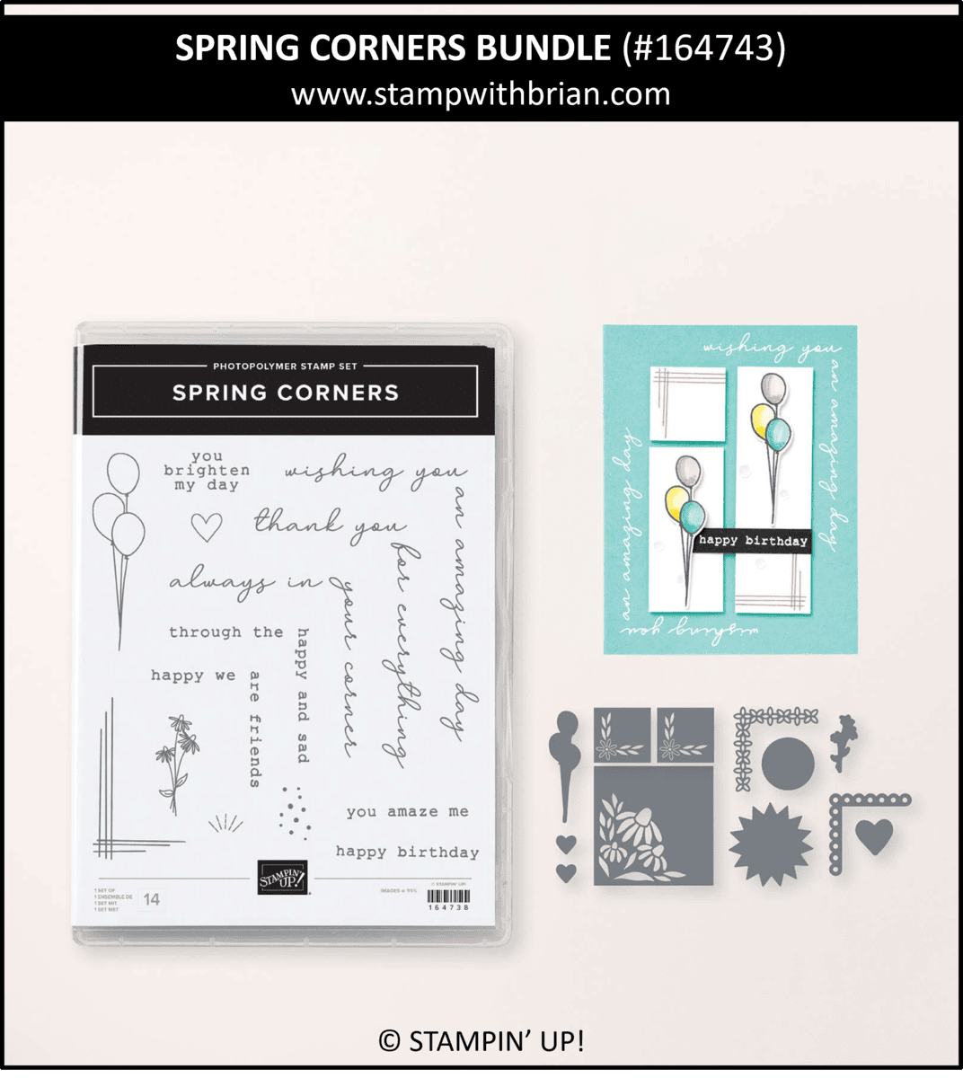 Spring Corners Bundle, Stampin' Up!, 164743