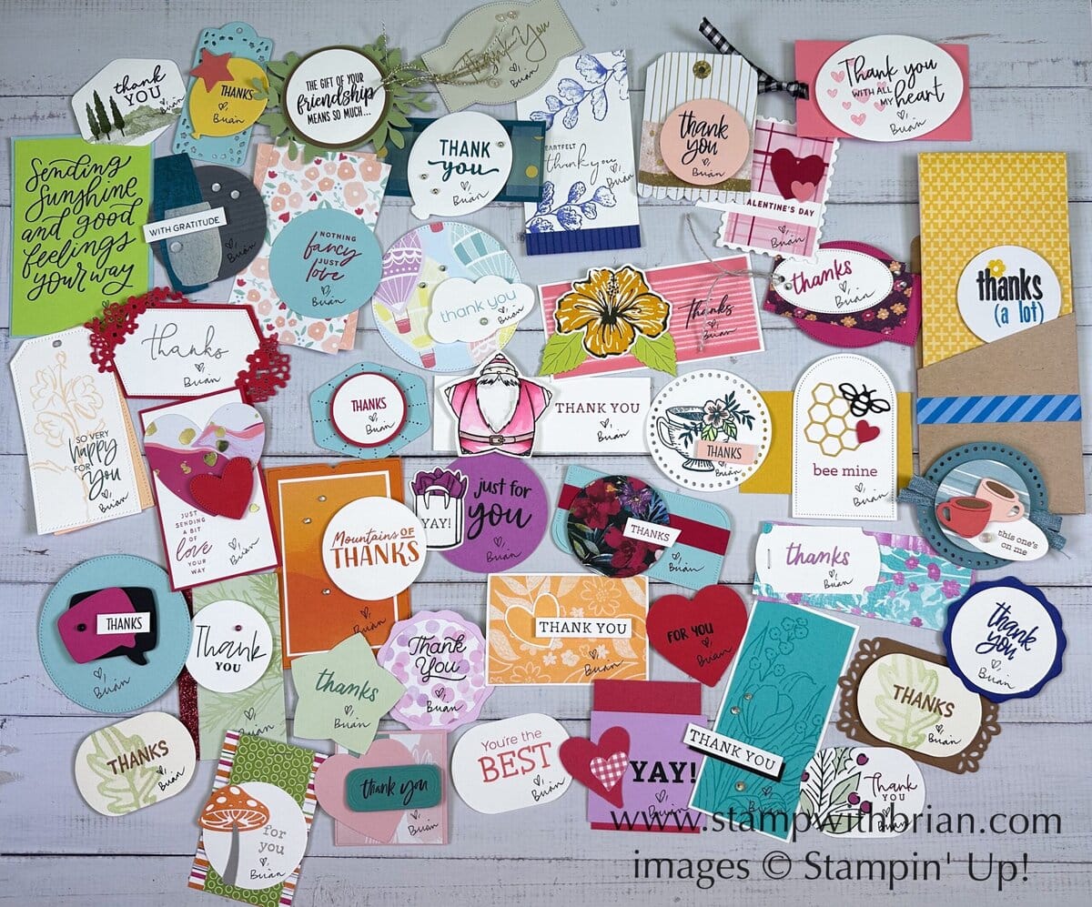 Tags over the years, Stampin' Up!, Brian King