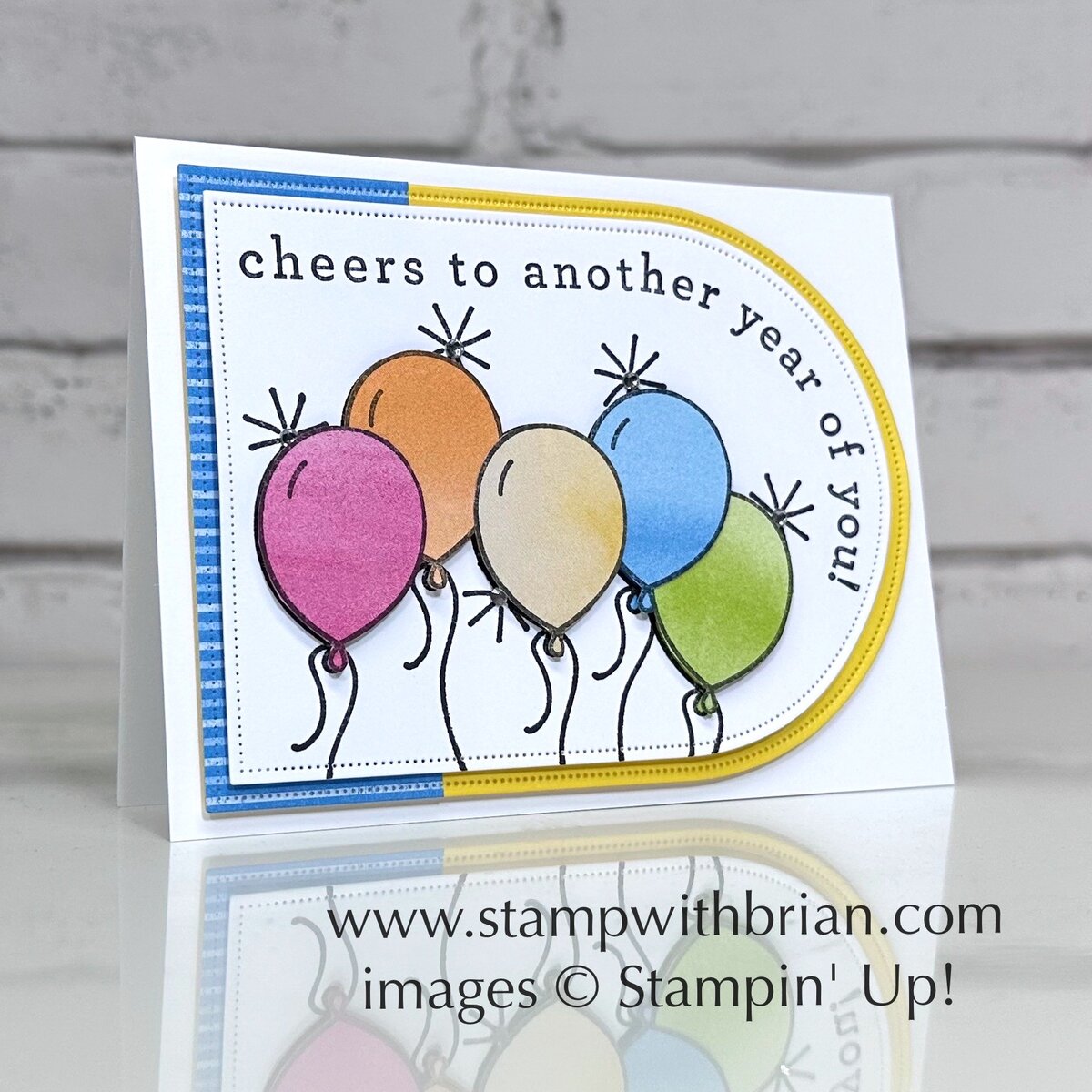 Arched Wishes, Everyday Arches Dies, Stampin' Up!, Brian King, fun birthday card