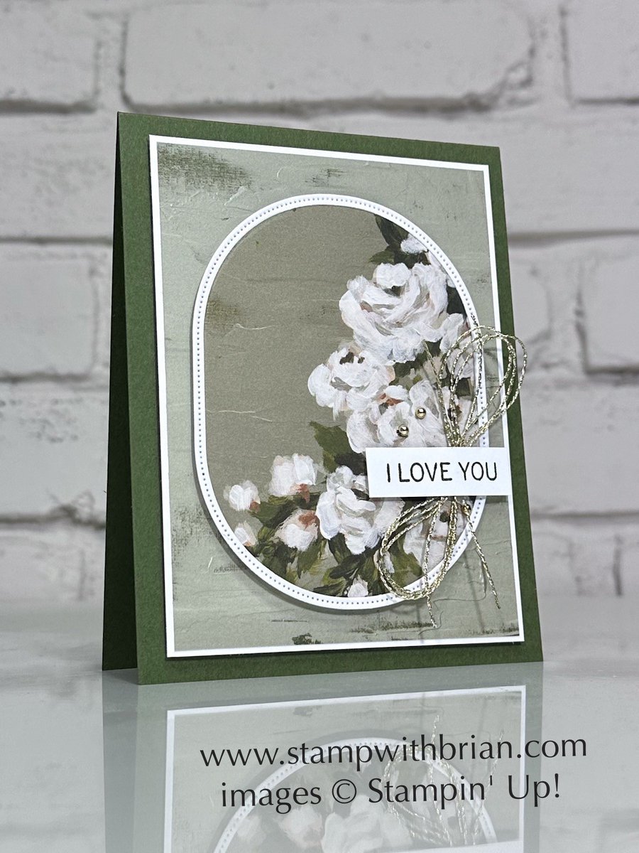 Beautiful Gallery Designer Series Paper, Saying Hey, Impressions Abloom Dies, Stampin' Up!, Brian King, Mother's Day card