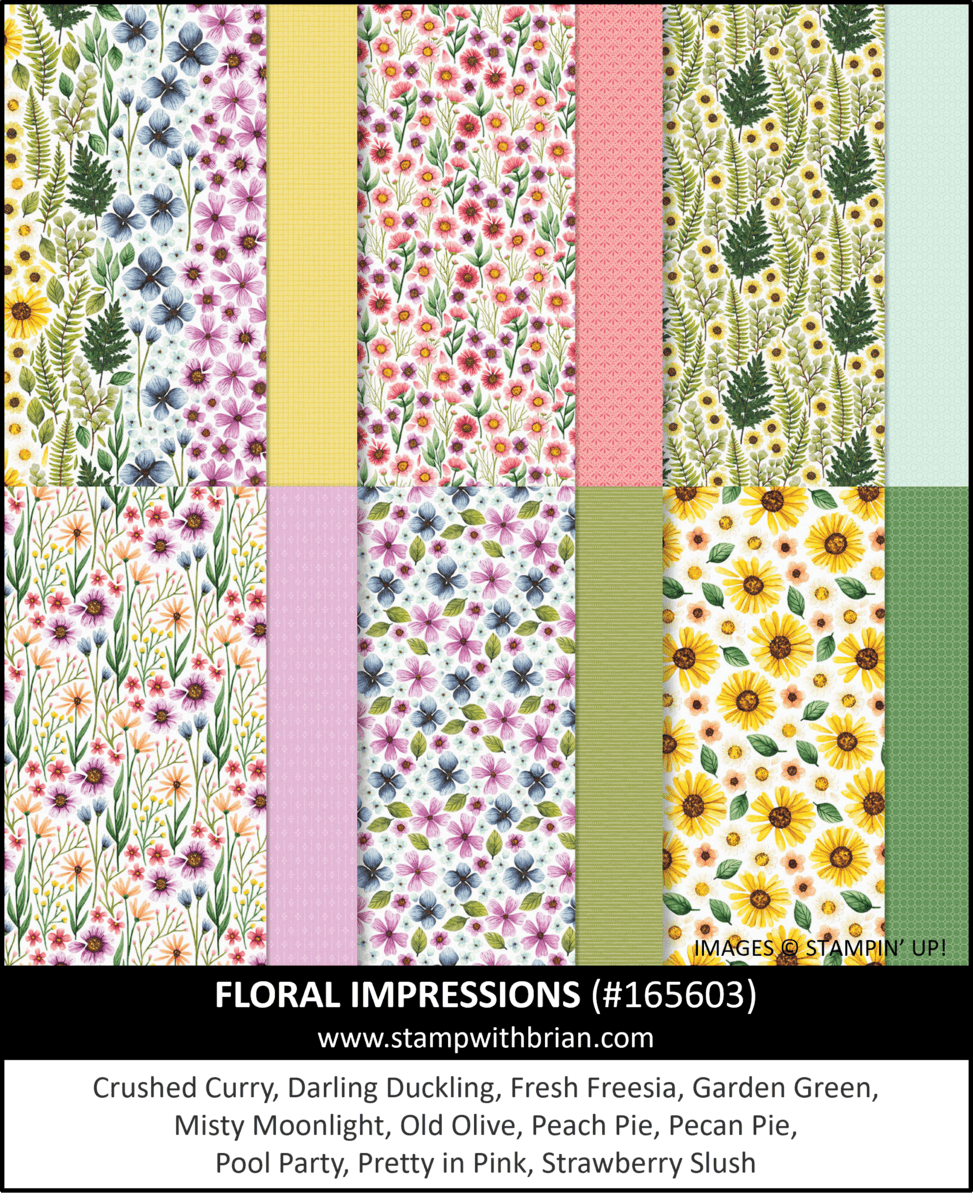 Floral Impressions Designer Series Paper, Stampin' Up! 165603