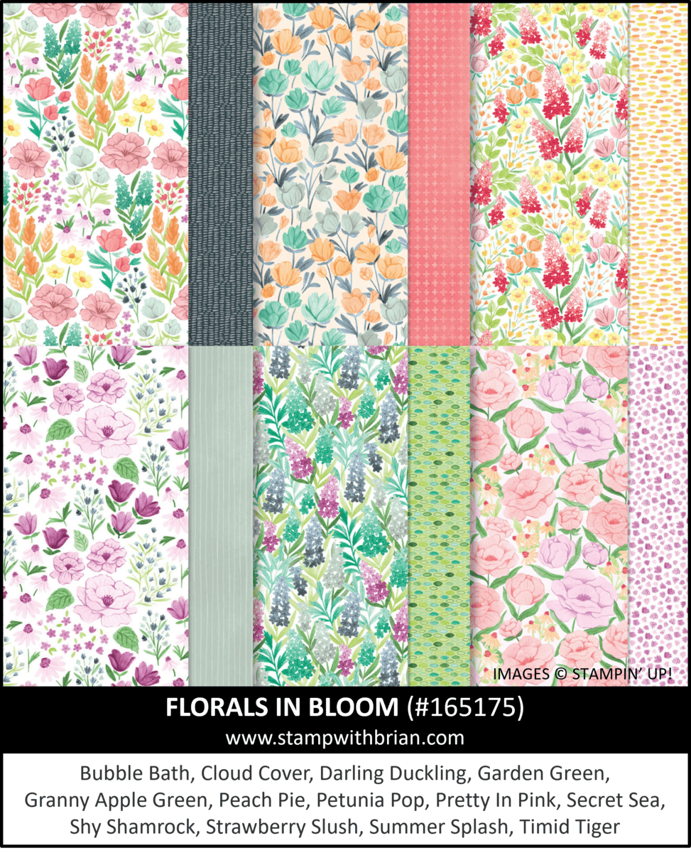 Florals in Bloom Designer Series Paper, Stampin' Up! 165175