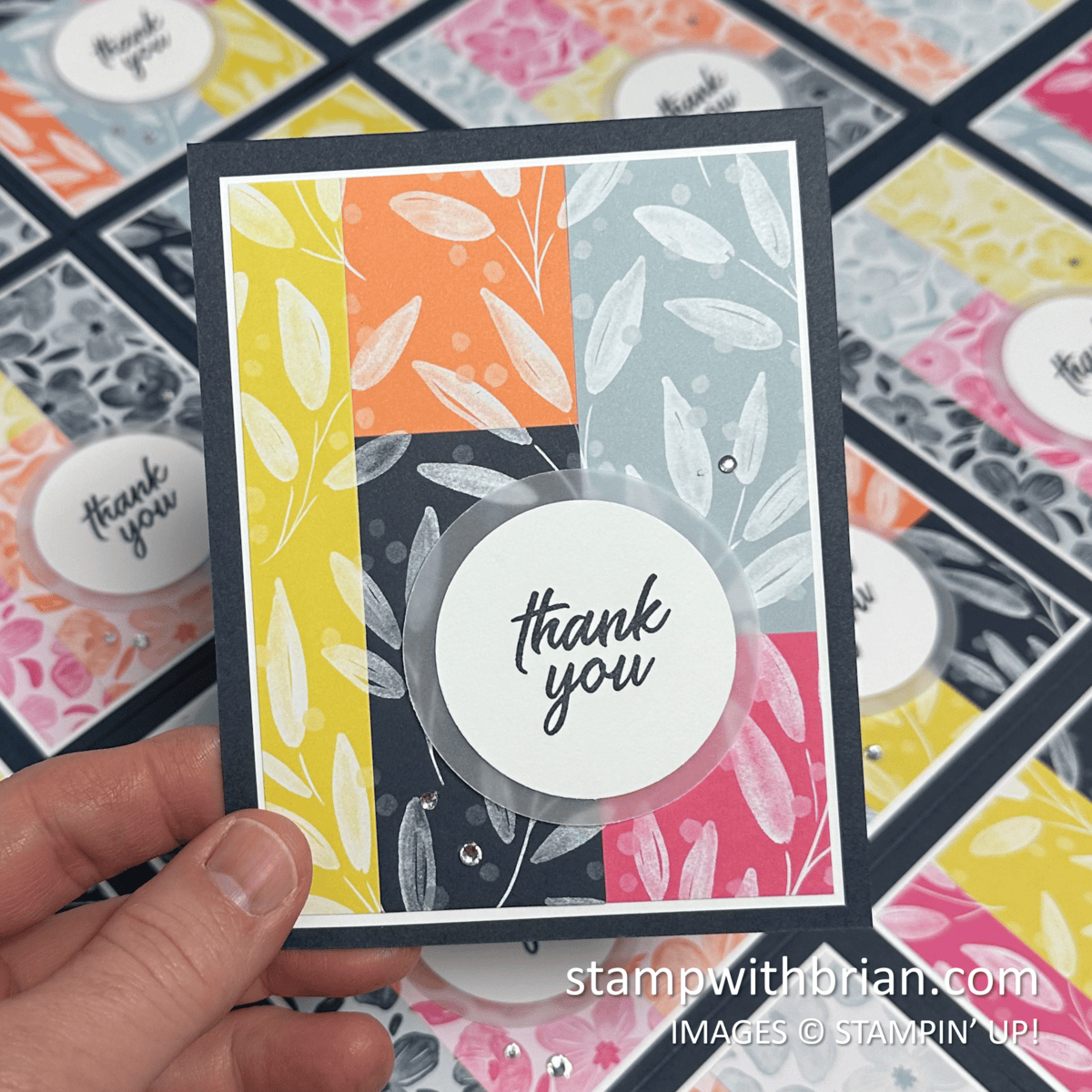 Thank You Card with Stampin' Up!'s 2025-2027 In Colors, Brian King Thank You Card with Stampin' Up!'s 2025-2027 In Colors, Brian King