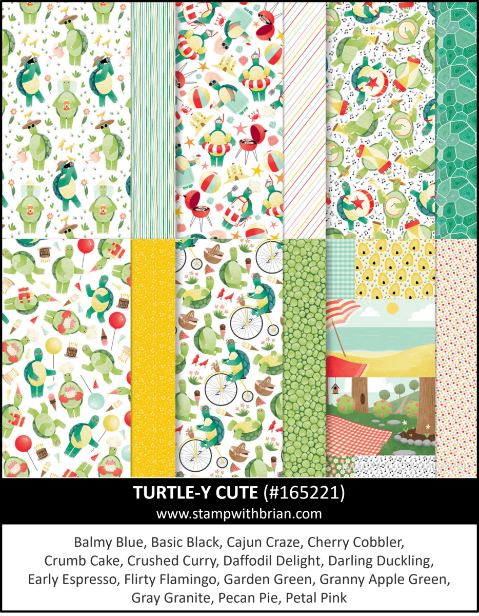 Turtle-y Cute Designer Series Paper, Stampin' Up! 165221