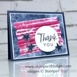 With You in Mind, Stampin' Up!, Brian King, patriotic card