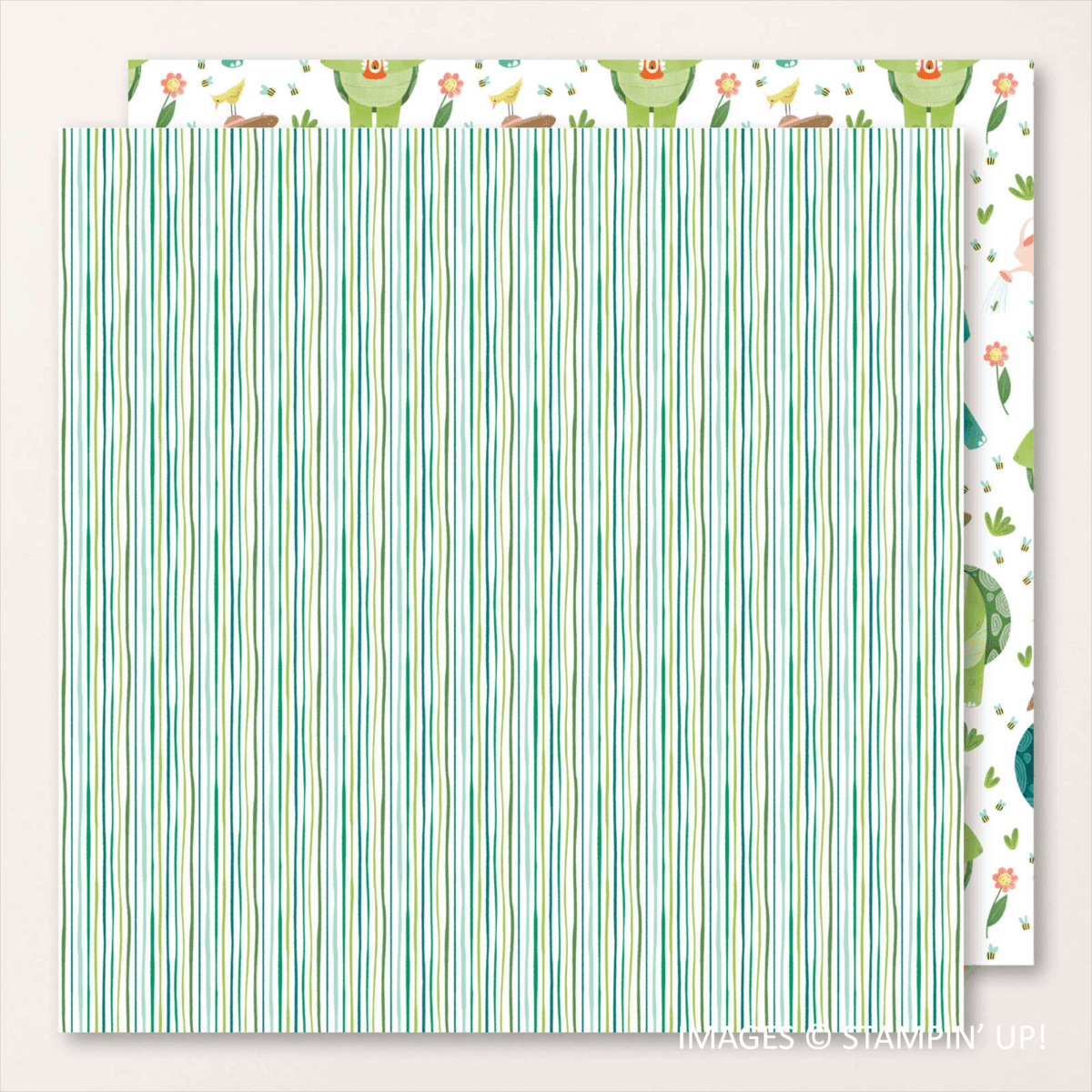 page from Turtle-y Cute Designer Series Paper, Stampin' Up!
