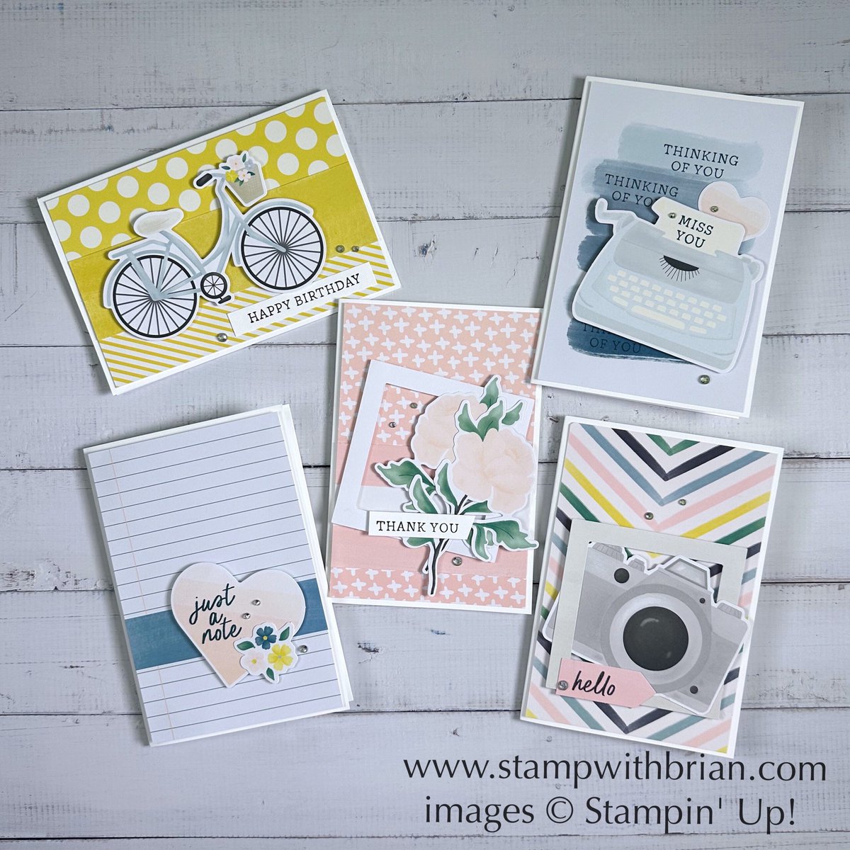 5 Fun Cards with Stampin' Up!'s Make a Memory Scrapbooking Kit