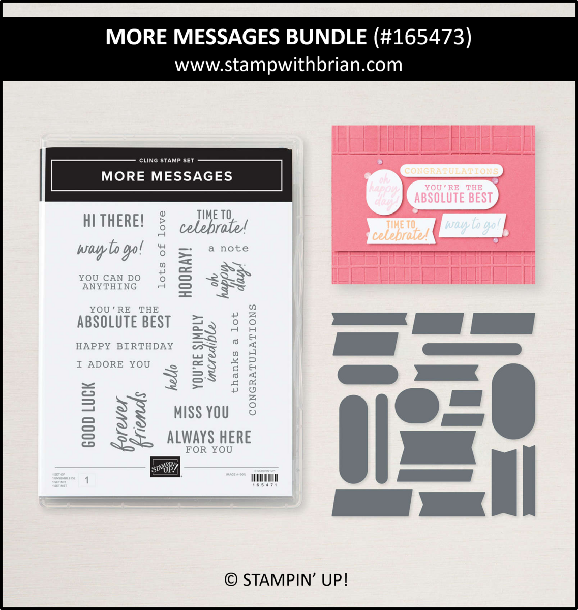 More Messages Bundle, Stampin' Up!, 165473