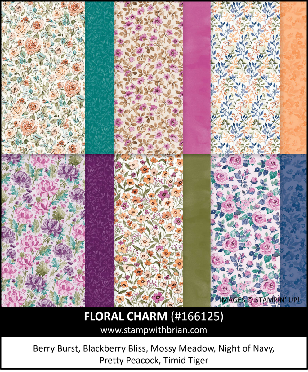 Floral Charm Designer Series Paper, Stampin' Up! 166125