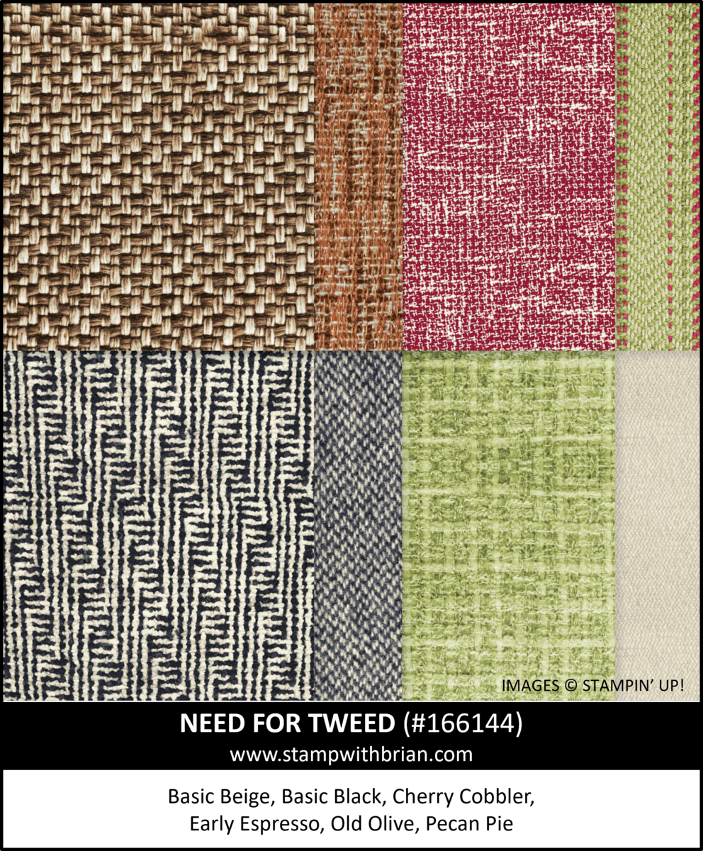 Need for Tweed Designer Series Paper, Stampin' Up! 166144