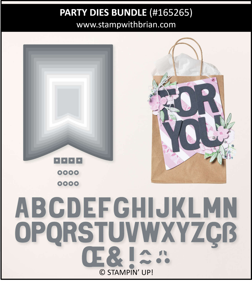 Party Dies Bundle, Stampin' Up! 165265