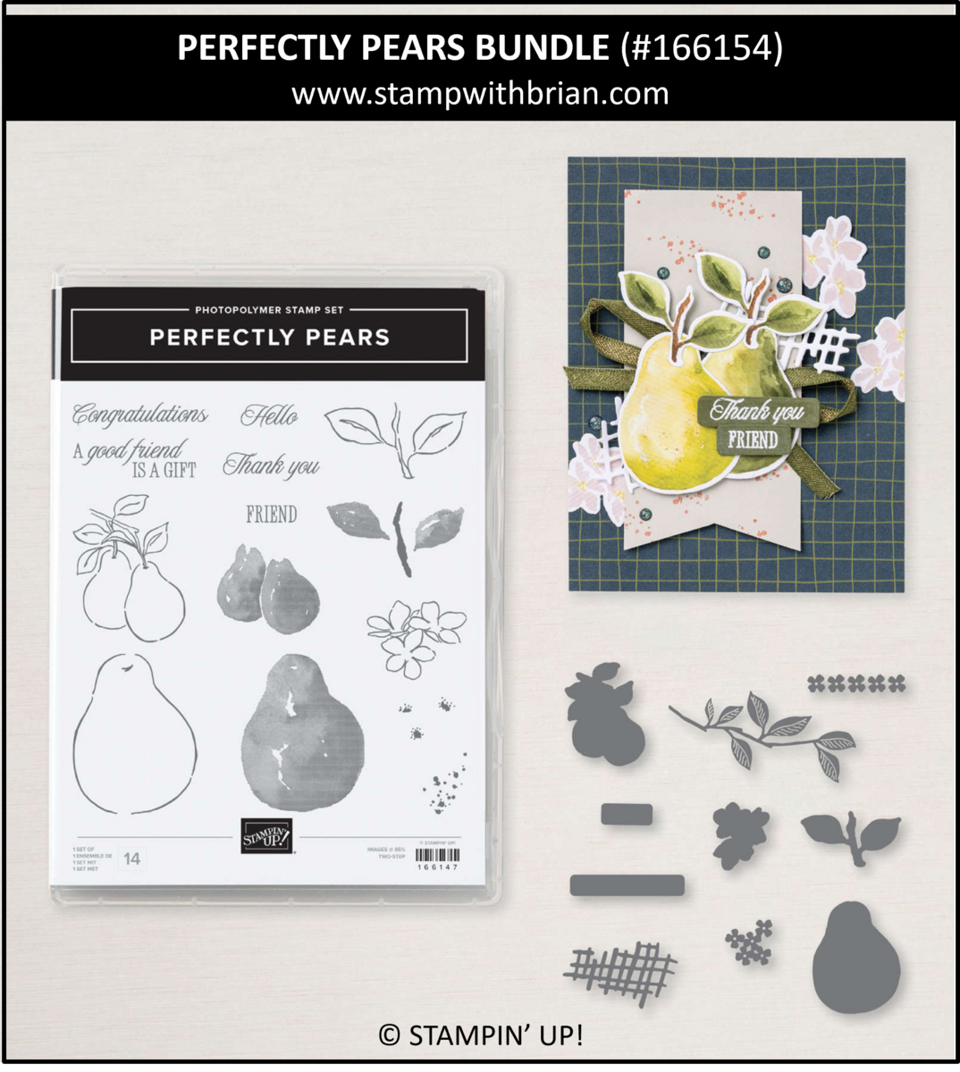 Perfectly Pears Bundle, Stampin' Up!, 166154