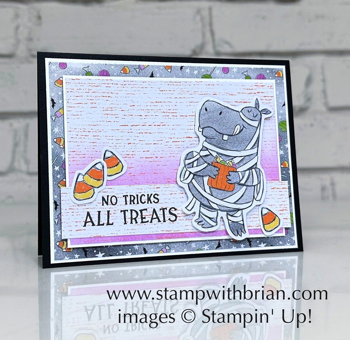 Spooky Sweet Specialty Designer Series Paper, Spooky Halloween, Stampin' Up!, Brian King, fun Halloween card