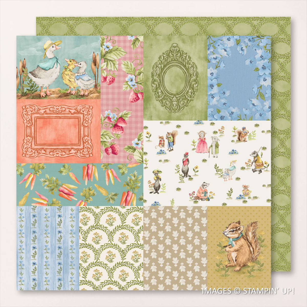 fun page from Storybook Moments Specialty Designer Series Paper, Stampin' Up!, 164662