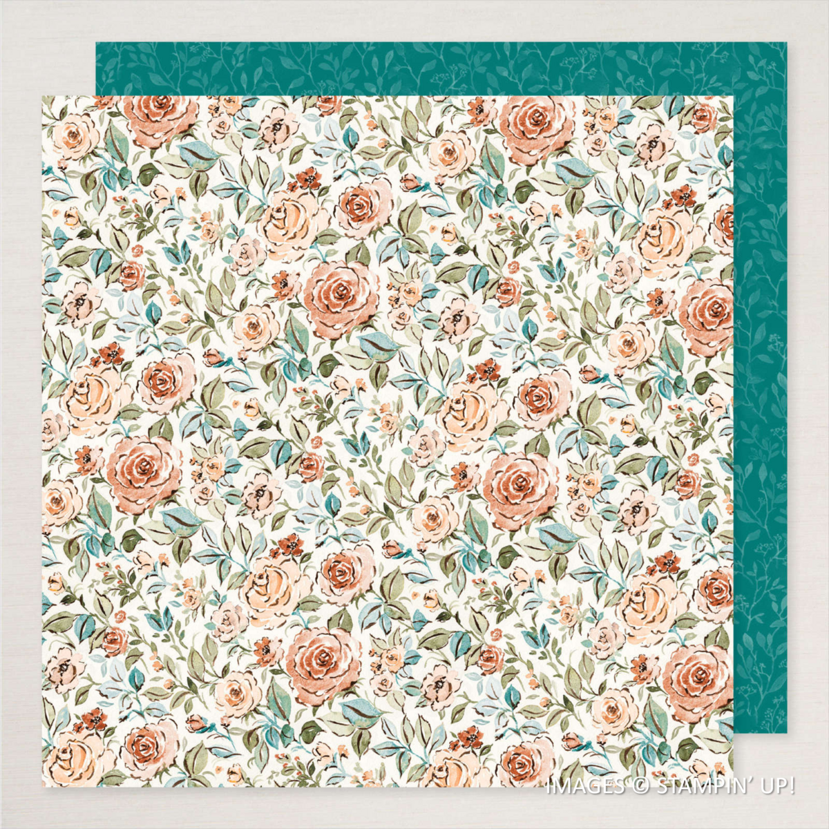 page from Floral Charm Designer Series Paper, Stampin' Up!