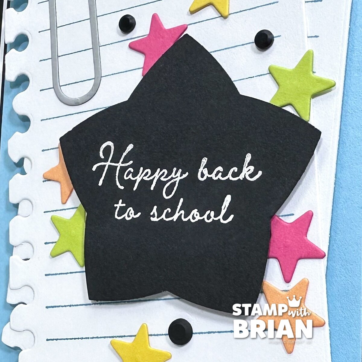 Just a Note Bundle, Stampin' Up!, Brian King, back-to-school card Just a Note Bundle, Stampin' Up!, Brian King, back-to-school card