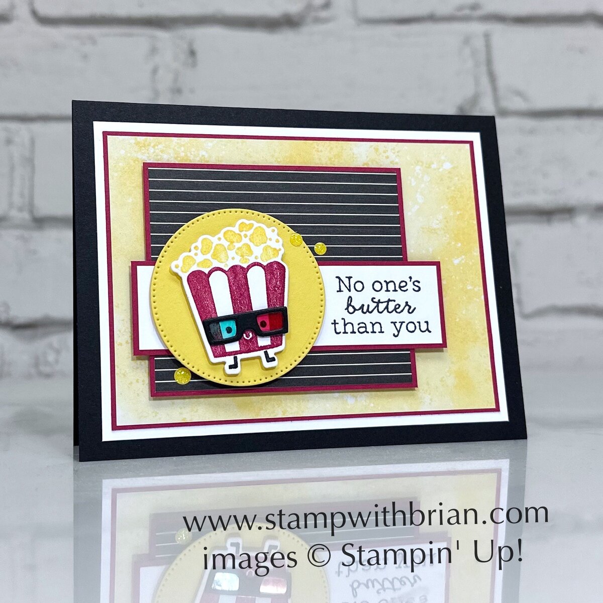 Poppin' By, Stampin' Up!, Brian King, fun popcorn card