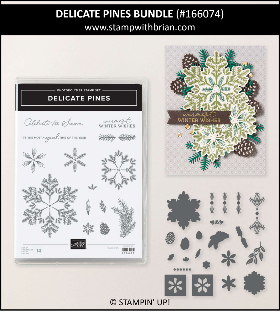 Delicate Pines Bundle, Stampin' Up! 166074 Delicate Pines Bundle, Stampin' Up! 166074