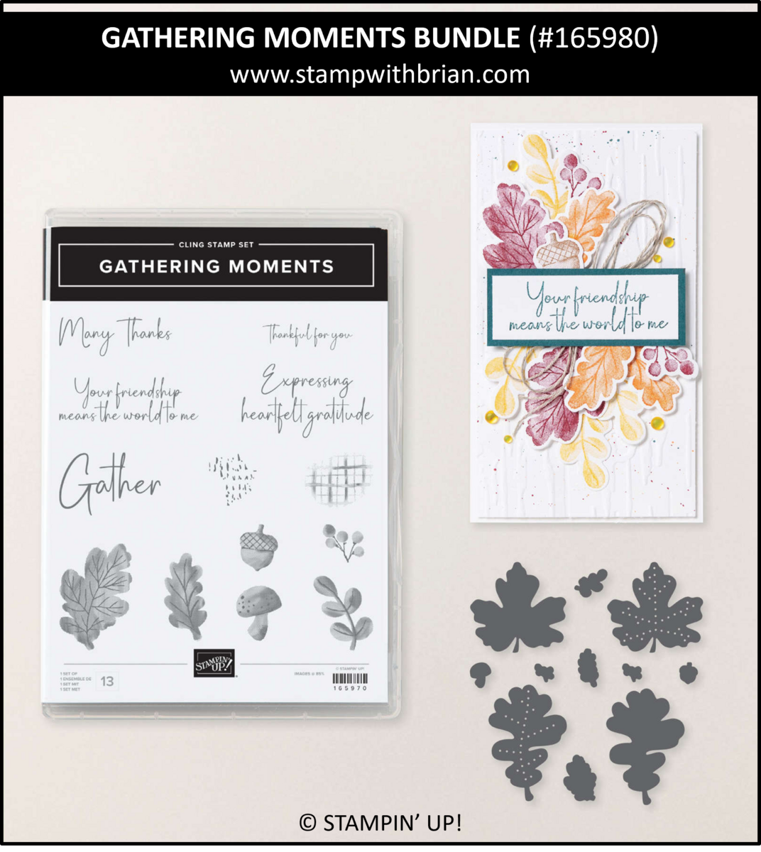 Gathering Moments Bundle, Stampin' Up!, 165980 Gathering Moments Bundle, Stampin' Up!, 165980