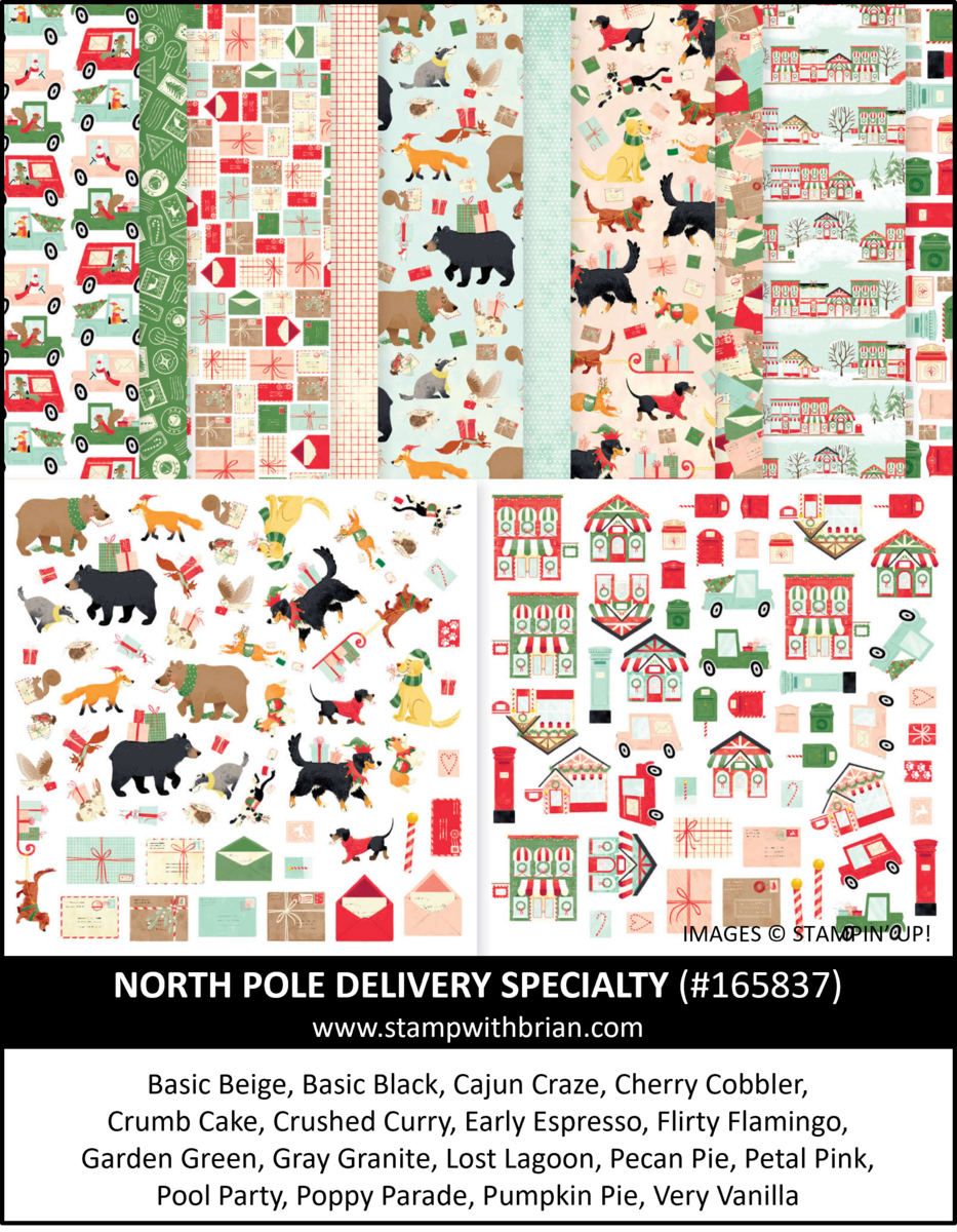 North Pole Delivery Specialty Designer Series Paper, Stampin' Up! 165837