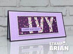 Party Alphabet Dies, Simply Said, personalized birthday card