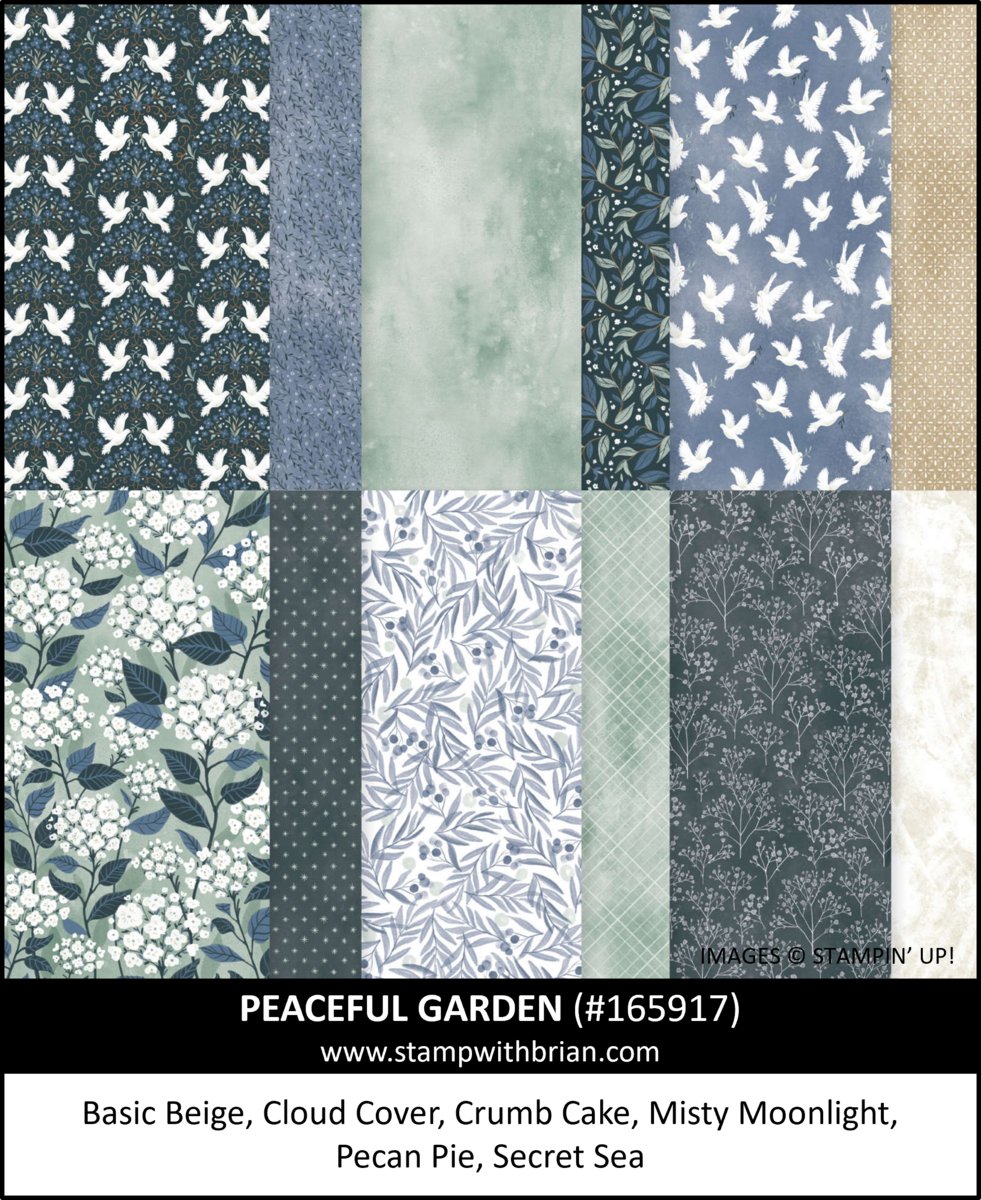 Peaceful Garden Designer Series Paper, Stampin' Up! 165917