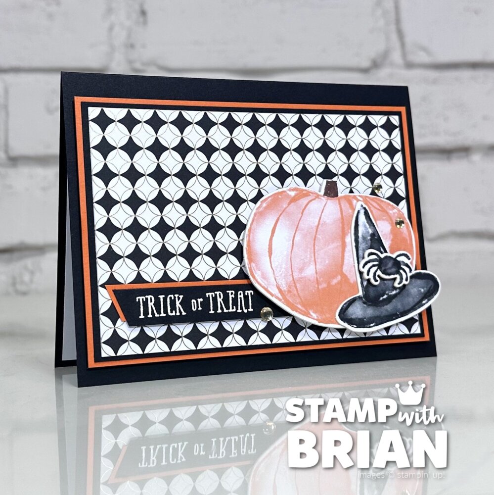 Time for Celebration Mix & Match Ephemera Pack, Sign Design, Stampin' Up!, Brian King, Halloween card
