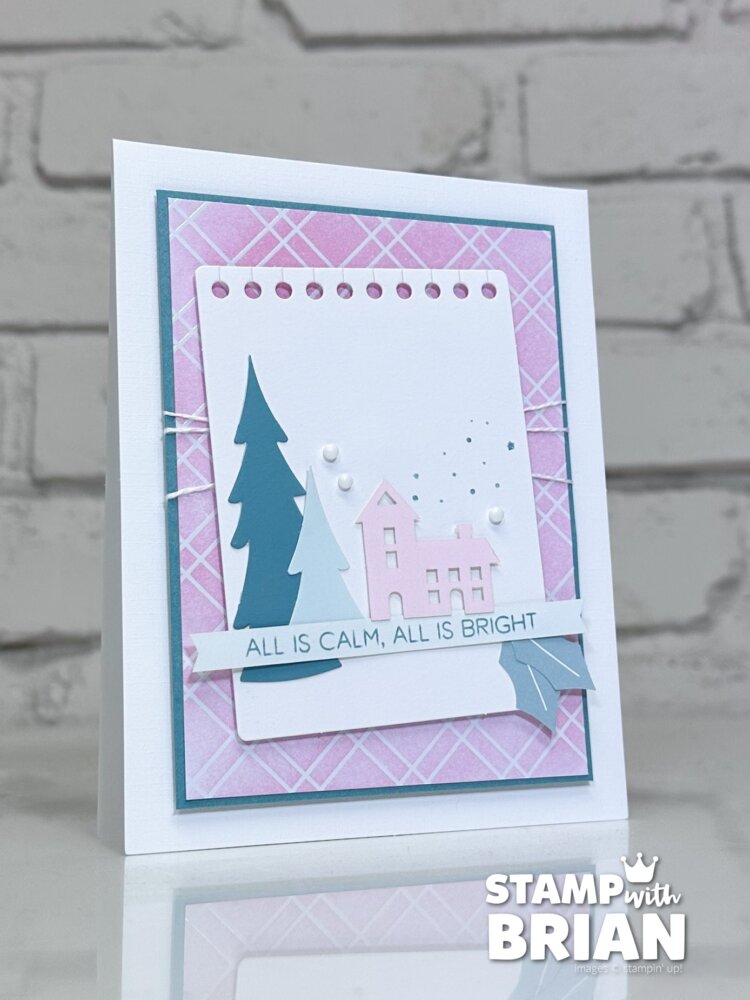 Alternative card with Calm & Bright Kit, Stampin' Up!, Brian King