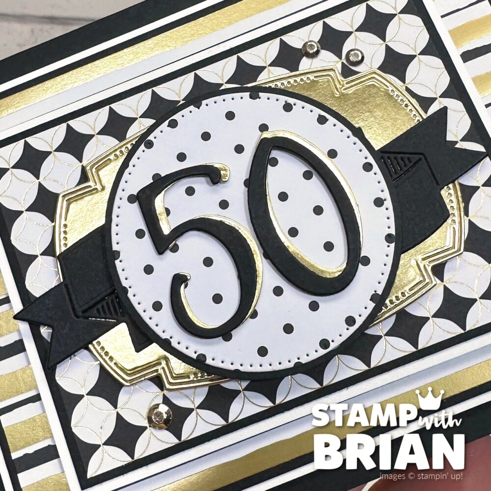 Birthday card with Modern Christmas Specialty Designer Series Paper, Stampin' Up!, Brian King Birthday card with Modern Christmas Specialty Designer Series Paper, Stampin' Up!, Brian King