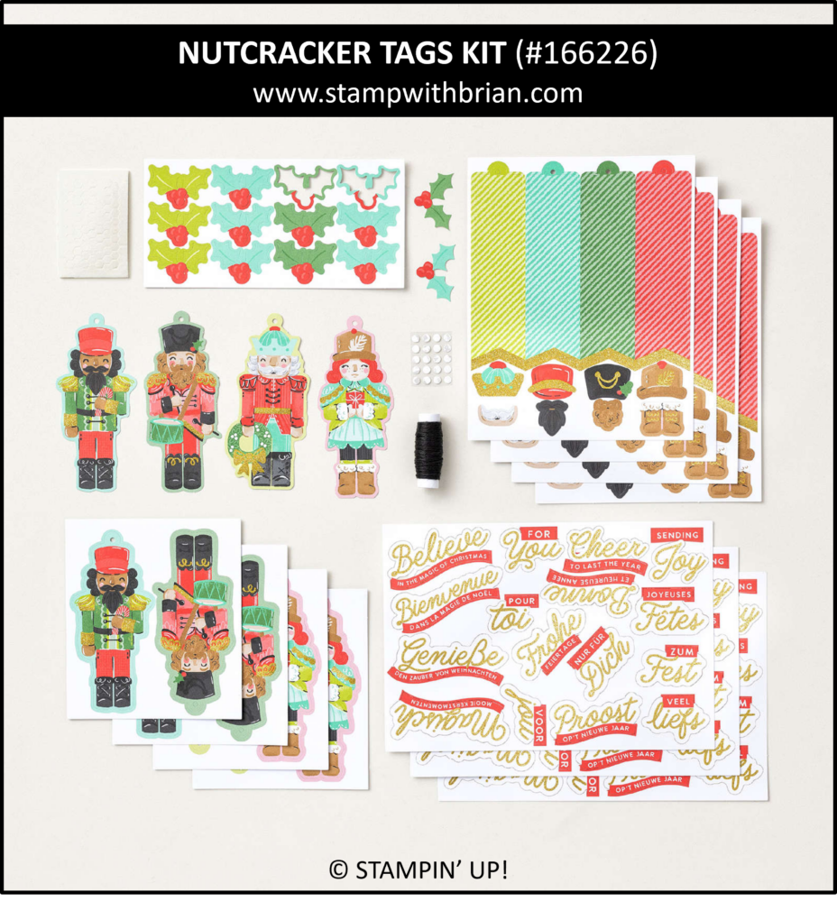 Nutcracker Tags Kit, Stampin' Up!, 166226